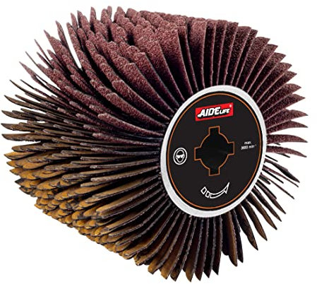 Aidelife Tambor de cepillo de correa abrasiva para renovador de máquina de molienda Ø120 x 100, para superficies planas, desiguales y curvadas de madera y metal