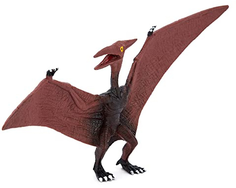 Zappi Co Childrens Pterodactyl black/purple Dinosaur Figure Toy (25.5cm Length) Realistic Detailed Dino Collection for Kids - Action Figures for Playtime Fun & Learning