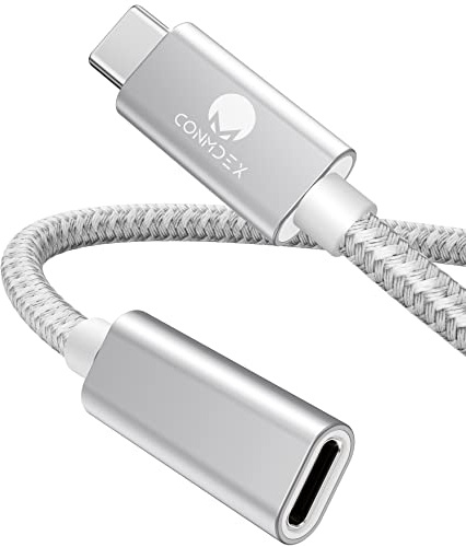 CONMDEX USB C Verlängerungskabel Stecker auf Buchse Kabel USB 3.2 Datenladekabel 10Gbps,20V5A/100W Unterstützung 4K Video/Audio Verlängerungskabel Kompatibel mit M1 M2 MacBok,Galaxy S23/22,Pad Mini 6