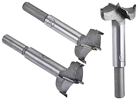 MACHSWON 3 PCS Forstner Bohrer Wolframcarbid Holz Lochsäge Öffner Bohrer 27mm+28mm+30mm Holzbearbeitung Bohren Bohrer Cutter