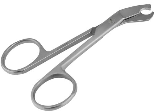 Vogel Krallenschere Krallenzange abgewinkelter Krallenschneider 9 cm - Krallen kürzen von Papageien Sittiche Wellensittiche Kleintiere - Rostfreier Edelstahl - Markenqualität vom Fachhandel