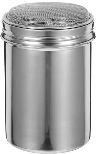 Cabilock Espolvoreador Cacao Tamizador Botella Acero Inoxidable Protector Solar Pelo Mezclador De Azúcar y Cacao