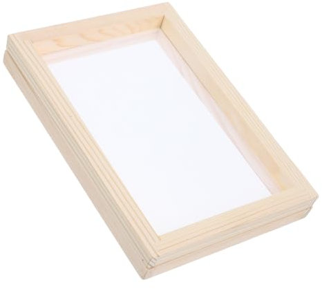 DIYEAH DIY Papierherstellung Rahmen Holz Handgefertigter Bastelrahmen Für Kreative Projekte Für Familienaktivitäten Und Wiederverwendbar