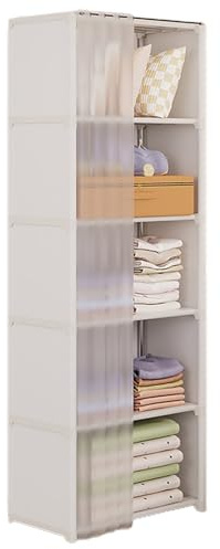 Mppchhn Armoire Portable - Étagère À Vêtements | Armoire À Vêtements Tissu Non-tissé | Armoires De Rangement pour Chambre À Coucher | Penderie avec Housse pour Vêtement, Sacs, Chaussures