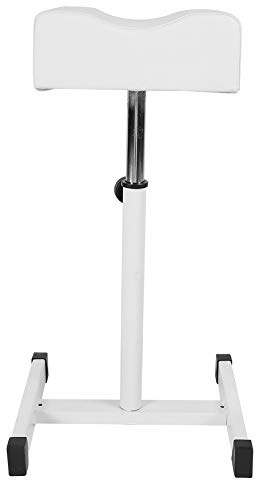 Cryfokt Silla Cosmética Cómoda y Ajustable con Cojín de Asiento Suave para Tienda en Casa, Color Blanco