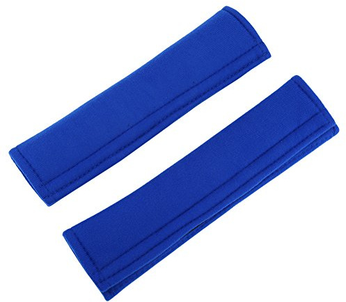 Cuscinetti di Protezione per Cintura di Sicurezza per Auto Universale 2 Pezzi Coperture per Cinturino Cuscino Morbido Comfort Aiuta a Proteggere Collo E Spalle(Blu)