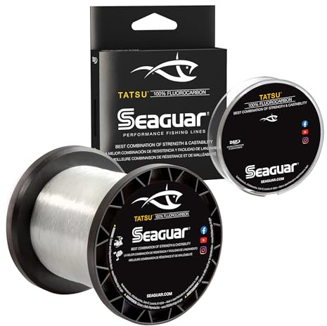 Seaguar Tatsu 100% Fluorocarbon Fishing Line DSF, 17lbs, 200yds Break Strength/Length - 17TS200
