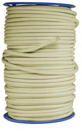 Tecplast - Sandow élastique Professionnel Diamètre 9 mm 50 mètres linéaires Couleur Ivoire Fixation Baches