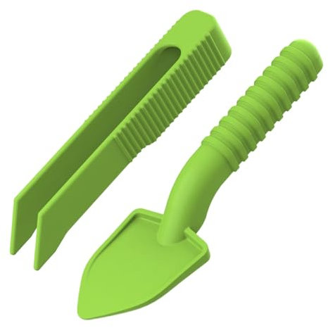 Oseczmut Futterpinzette für Reptilien,Reptilienpinzette zum Füttern - Reptilienschaufelpinzette | Reptilien-Fütterungsset für die Reinigung von Haustierkästen, Einstreu-Eckschaufel für Schildkröten,