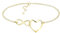 Sofia Milani - Damen Armband 925 Silber - vergoldet/golden - Unendlich Infinity Herz - B0356