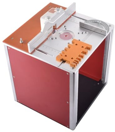 Marran Plaque D'Insertion de Table de Routeur Électrique de Fraisage Du Bois avec Planche Basculante et Ensemble de Guide de Jauge à Onglet pour Établi de Menuiserie de Scie Circulaire.