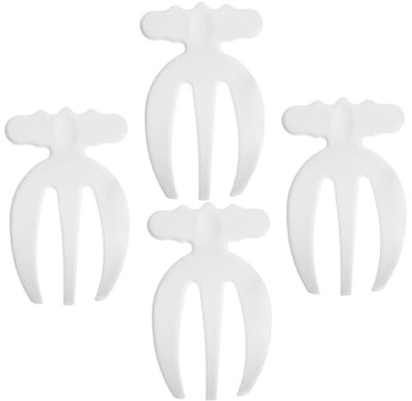 Alipis 4pezzi Forchetta per Insalata in Plastica Riutilizzabile Forchetta per Mescolare Verdure Piccola per Servire Dessert per Assaggiare Cibo Adatta per Uso