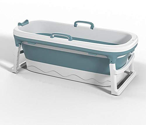 Bañera plegable portátil, bañera de plástico grueso para adultos, barril móvil para vapor, sauna para el hogar