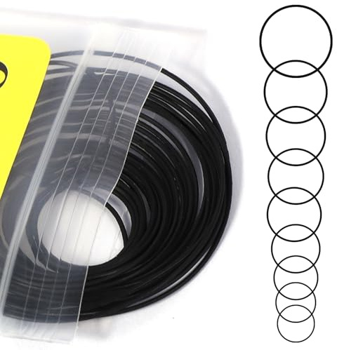Gtziqa 28 Stück O-Ring Uhr Rückseite Abdeckung Dichtungsring, 0,6mm wasserdichte Uhrenrückseite Gummidichtungsset für die Uhrenreparatur Zubehör