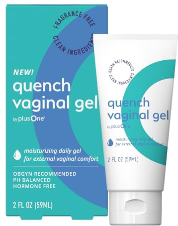 PlusOne Long Lasting Vaginal Moisturizer Gel – Hyaluronic Acid Vaginal Moisturizer for Vaginal Dryness – pH-Balanced Vaginal Care - Personal Lubricating Menopause Support for Wetness – 2 Fl oz
