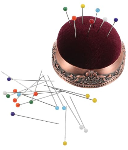 DIYEAH Puntaspilli da cucito: puntaspilli da cucito per quilting e ricamo con fondo in metallo - puntaspilli porta-aghi inclusa per ricamo