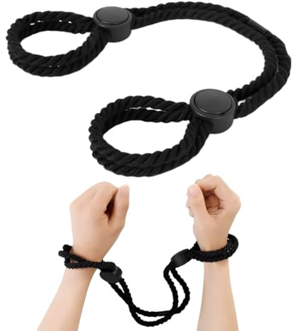LEPZUR Manette Per Coppia Frustino Bondagerie Manette Bondange Nero