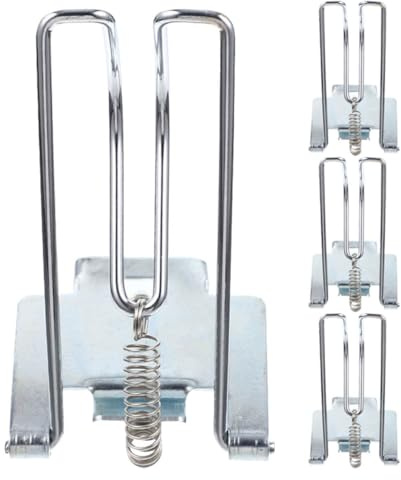 DEARMAMY Clip Metalliche per Cassetto Portadenaro 4 Pezzi, Inserto Fermasoldi per Registratore di Cassa, Accessori Organizzazione Contanti per Negozi e Supermercati