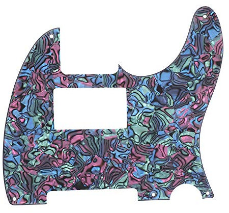 8 Löcher Abalone Style Acryl Pickguard, Gitarre Humbucker Guard Ersatz für Telecaster TL Style E-Gitarre