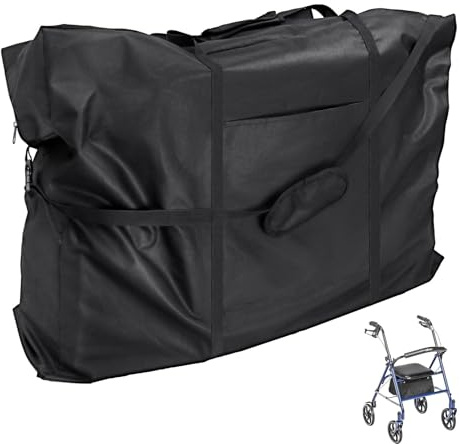 Hengme Rollator Walker Travel Bag - Waterproof Wheelchair Bag for Folding Walker Wheelchair Transport Chair Portable Large Duffel Bag Carry Case for Car Traveling (39 L x 16 W x 32 H)
