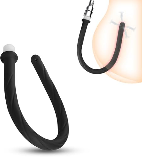 AMZII Analdusche Analspielzeuge,410mm Einlauf zur Darmreinigung,Analdusche Frau,Analdusche Herr,Analdusche für Analverkehr,Anal Dusche Anal Plug,Klistier Analplug für Männer Frauen Anfänger (A)