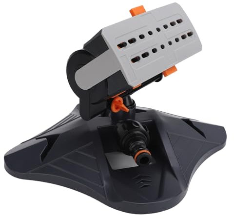 Gartensprinkler, 4 Sprühmodi, flussverstellbarer Rasensprinkler, Hofsprinkler, oszillierender Sprinkler mit großer Flächenabdeckung für die Pflanzenbewässerung