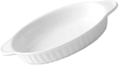 VALICLUD Bandeja Horno Cerámica Ovalada con Asas Dobles Antideslizante Multiusos para Gratinados y Servir Alimentos Cocina y Restauración