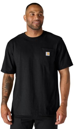 Carhartt Men's Dearborn Relaxed Pocket T-Shirt, Black, X-Large