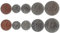 Hobby of Kings Set Mit 5 Münzen Aus Norwegen. 5 Erz - 1 Krone. 1973-1991. Altes Norwegisches Geld