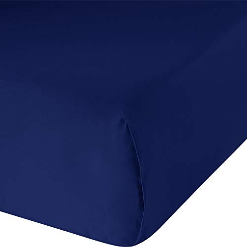 Erwin Müller Bettlaken Würzburg Renforcé dunkelblau Größe 180x280 cm