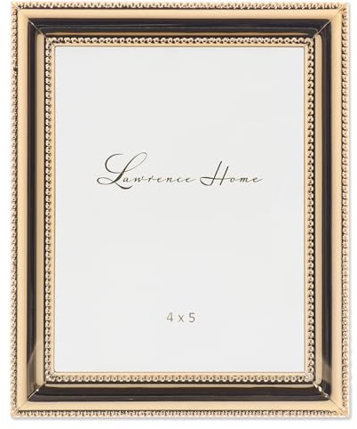 Lawrence Frames Classic Bead Frame, 4x5, Gold