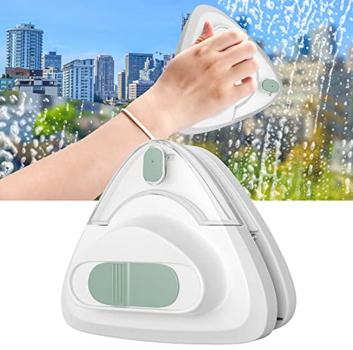 Yontwe Doppelseitiger Glasreiniger Magnetisches Reinigungswerkzeug für Glas für Glasstärke 5-30 mm 3-stufig verstellbares magnetisches Reinigungsbürstenwerkzeug Glaswischer