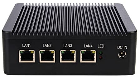 Mini PC, Micro Firewall Appliance, VPN, Router PC, J1900, HUNSN RC01, 4 x Intel I211 LAN, 2 x USB, HDMI, VGA, SIM Slot, Barebone System, NO RAM, NO Storage, NO System