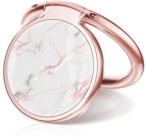 Chvelop Anello Supporto Telefono Cellulari Universale Cellulare Anello Metallico Rotazione 360° Gradi Telefono Ring Holder, Smartphone Ring per iPhone,Samsung, Sony,Huawei,Xiaomi,Mármol