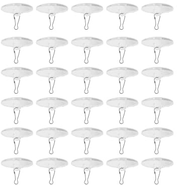Gancio Adesivo per Soffitto,30 PCS Ganci Adesivi Trasparenti Ganci a Soffitto Autoadesivi Trasparenti per Appendere Decorazioni Cucina Bagno Porta da Parete Soffitto Finestre in Vetro