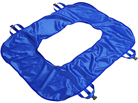 KENANLAN Coussin de lit de positionnement avec 4 poignées souples renforcées, dispositif de rotation du patient pour éviter les douleurs au lit, fixation du corps creux, aide à retourner le coussin en