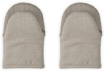Le Creuset Set of 2 Mini Oven Mitts, 8, Sable