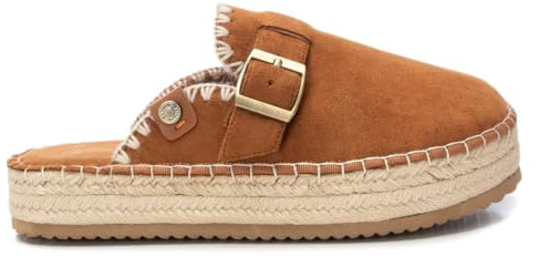 REFRESH - Zueco Mujer Camel - Calzado Cómodo y Versátil - Moda Casual - Modelo 17254302 (Talla 36)