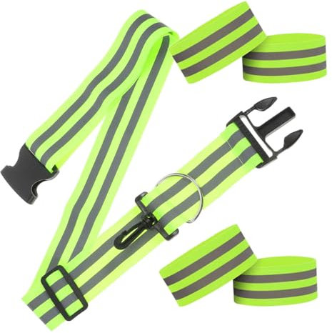 Sosoport 1 Satz Reflektierende Sportausrüstung Hosenträger Sitz Aufkleber Reflective Tape reflektorbänder Fitnessarmbänder reflektierende Sicherheitsbänder Aluminiumlegierung Light Green