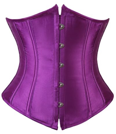 AAIXXIZAO Corset Corsé Mujer Corsé Debajo del Busto para Mujer Bustiers Sexys Forma De Entrenamiento Cinturón para El Cuerpo Fajas Adelgazantes Fajas Cummerbunds S Púrpura