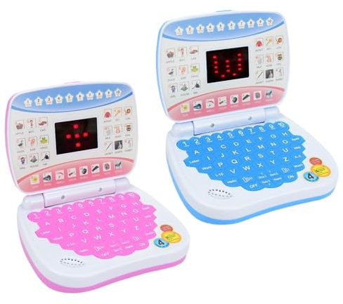 Kids Laptop - Laptop | Kids Early Learning – Kid Toy With 65 Activities To Learn Letters, Words, Math | 170 Activities To Learn, Play Games And Music, Large Screen, Pink