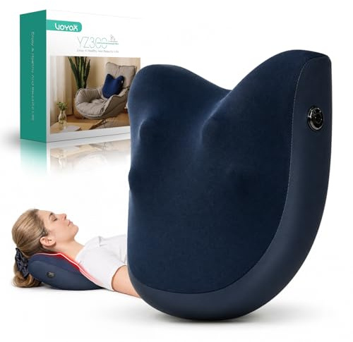 VOYOR-HEALTH Cojin Masajeador Cervical y Espalda Inalámbrico Shiatsu YZ300