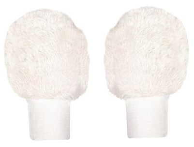 Homyl Guanti da Golf da Donna, Mezze Dita, Compatibili con Touchscreen, Comodi Guanti Invernali, in Poliestere Flessibile per Sport, Allenamento All'ape, Bianco