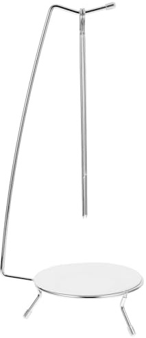 Healeved 1ensemble Support pour Brochettes Barbecue Acier Inoxydable avec Crochets Suspendus et Aiguilles Porte Accessoires Barbecue Pratique pour Gril