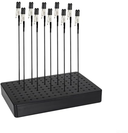 Model Painting Stand Base with 20pcs for alligator Clips - Adjustable Spray Rack for Airbrush, Hobby Modelling, Miniature Figures & Model Cars - Stable Turntable Holder Kit