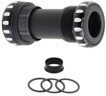 COONIUM BSA Threaded 68-73 mm Ceramic Bearing BB Bottom Bracket for 24mm (Compatible with Shimano) or 22/24mm (SRAM GXP) Crank Spindle