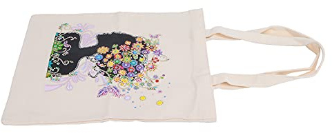 Diamond Painting Tote Bag, Praktisk Färgglad Shopping Bag Special Lätt Att Bära Återanvändbar Väska för Skolväska Förvaring Picknick Resepresenter(BB024)