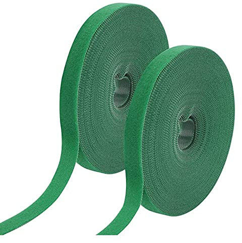 MaoNativey 2 Rollos de Cinta para Amarrar Plantas, Cintas de Cierre de Reutilizables para jardín Cinta de Planta Duradera Cinta Adhesiva de Cara para Jardinería,10M