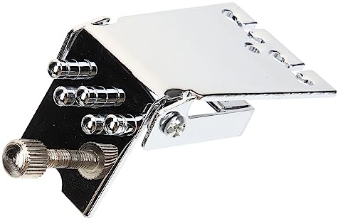 OFFSCH Saitenhalter Praktisches Banjozubehör 5-saitiger aus Silbernem Metall Banjo für Leicht zu Reinigen und mit Installationszubehör Banjo Liebhaber