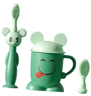 Healeved Zahnbürste Aus Sicherem Material 1 Set Baby-zahnbürste Aus Silikon Zahnbürsten-set für Jungen und Mädchen für Kleinkinder Im Alter Von 1-2-3 Jahren